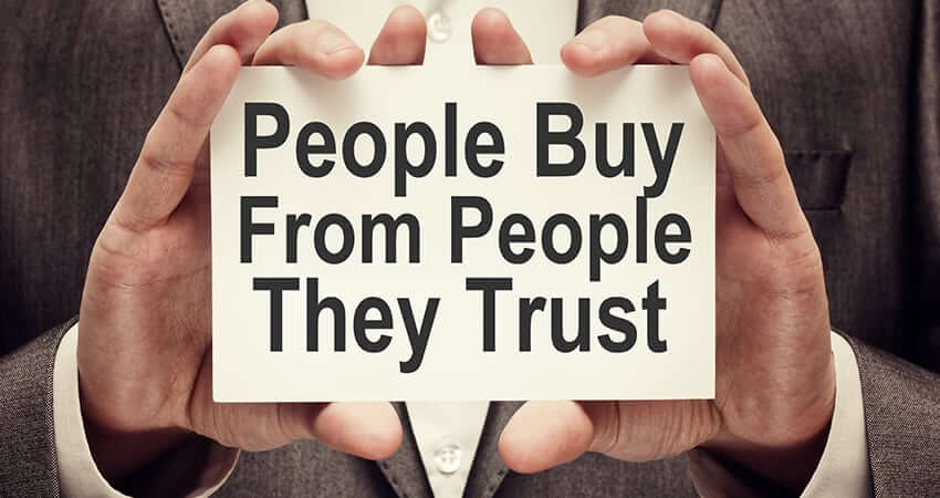 people buy from people they trust